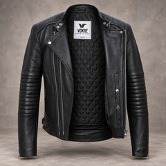 Vokre Classic Mens Leather Jacket