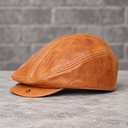Vokre Heritage Leather Flat Cap