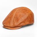 Vokre Heritage Leather Flat Cap