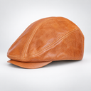 Vokre Heritage Leather Flat Cap