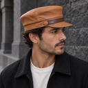 Vokre Greek Fisherman Leather Cap