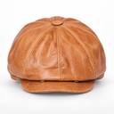 Vokre Heritage Leather Newsboy Cap