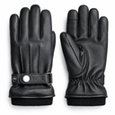 Vokre Full-Grain Leather Winter Gloves