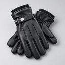 Vokre Full-Grain Leather Winter Gloves