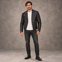Vokre Classic Mens Leather Jacket