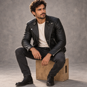 Vokre Classic Mens Leather Jacket